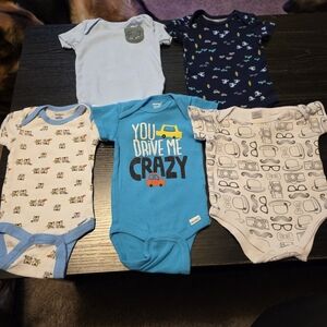 Baby Boy Onesie Bundle X5